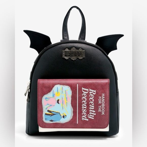 NWT Hot Topic Beetlejuice recently deceased mini backpack - Picture 2 of 7
